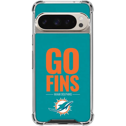 NFL Miami Dolphins Team Motto Pixel 9/9 Pro Clear Case